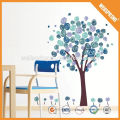 Long term usage beautiful popular cherry tree removable pvc wall sticker